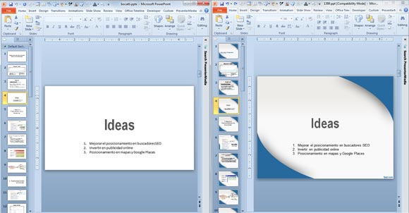 Detail Template Powerpoint 2010 Keren Nomer 16