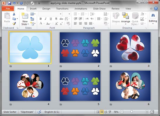 Detail Template Powerpoint 2010 Keren Nomer 29