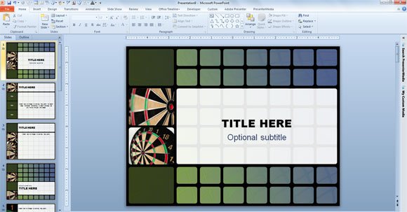 Detail Template Powerpoint 2010 Keren Nomer 34