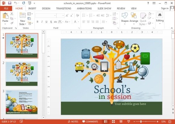 Detail Template Powerpoint Animasi Free Nomer 36