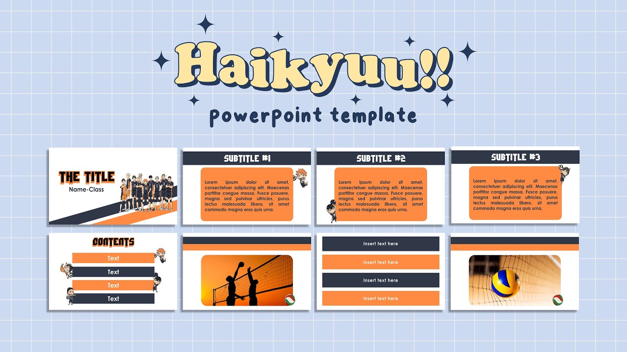 Detail Template Powerpoint Anime Nomer 15