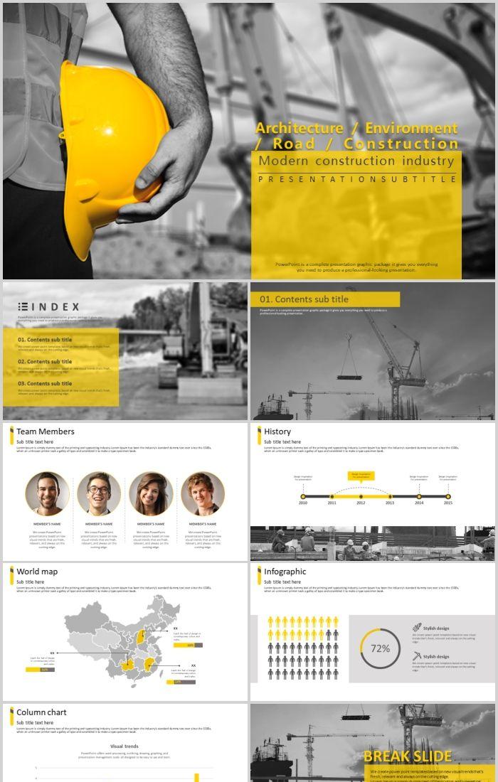 Detail Template Powerpoint Civil Engineering Nomer 53