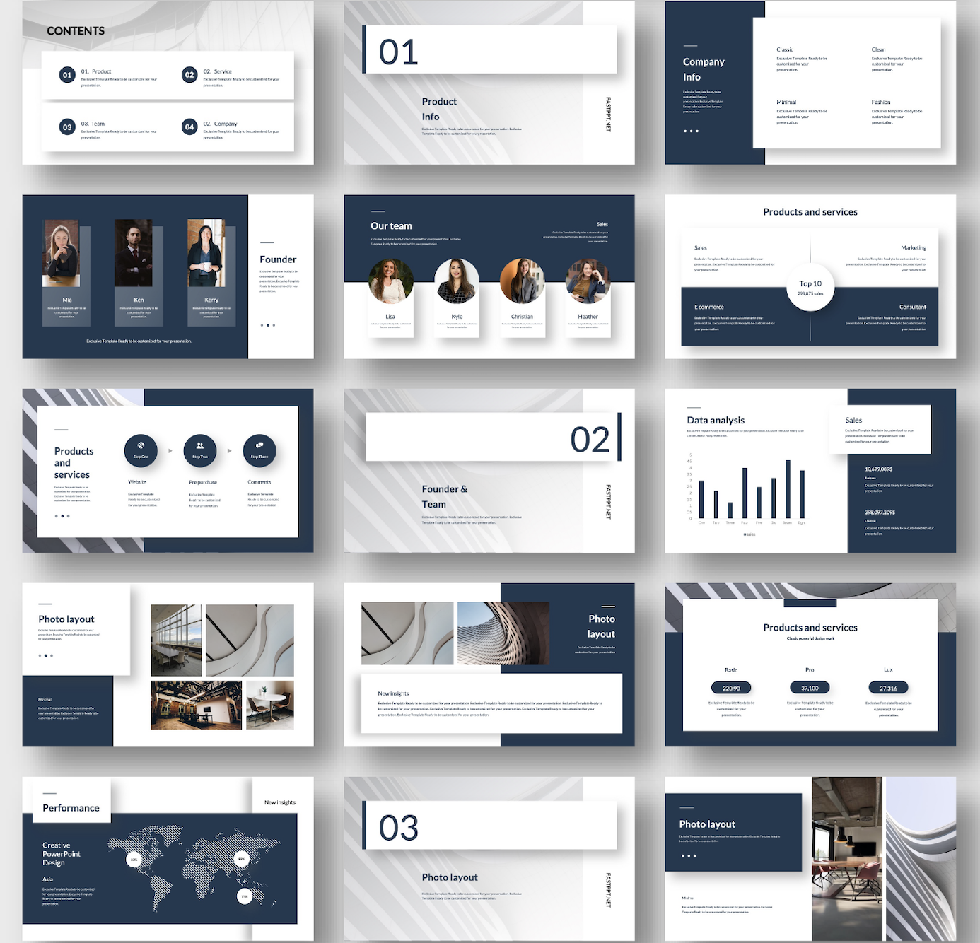 Detail Template Powerpoint Elegan Nomer 14