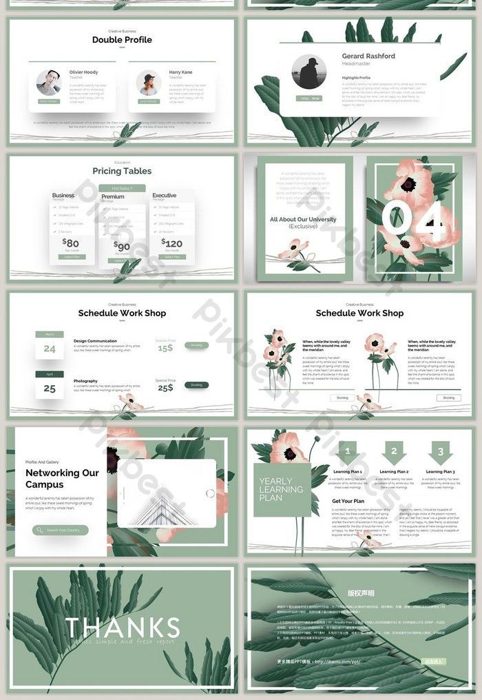 Detail Template Powerpoint Elegan Nomer 42