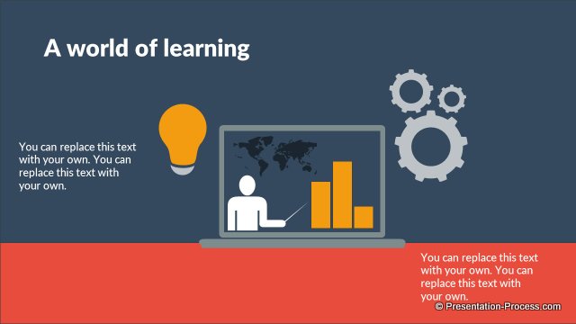 Detail Template Powerpoint Flat Design Nomer 12