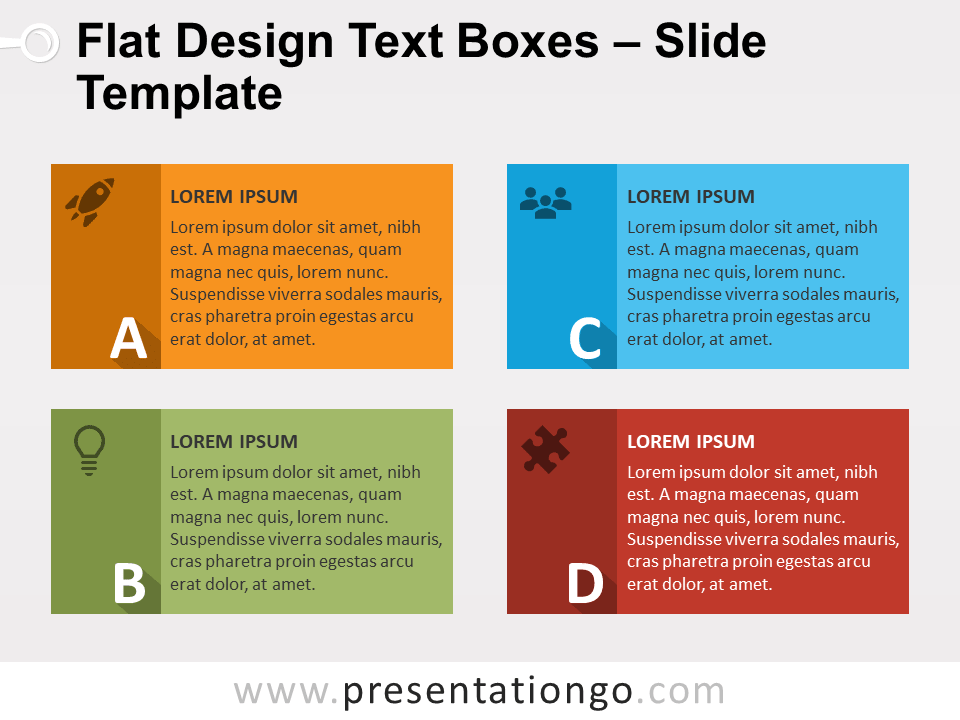 Detail Template Powerpoint Flat Design Nomer 48