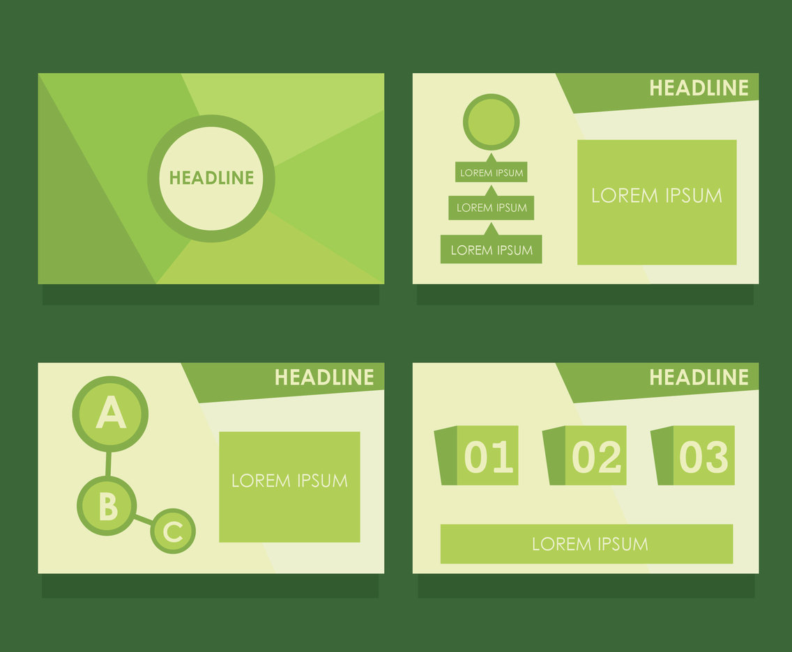 Detail Template Powerpoint Hijau Nomer 13