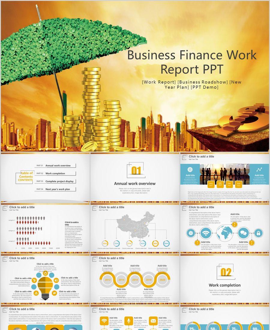 Detail Template Powerpoint Keuangan Nomer 12