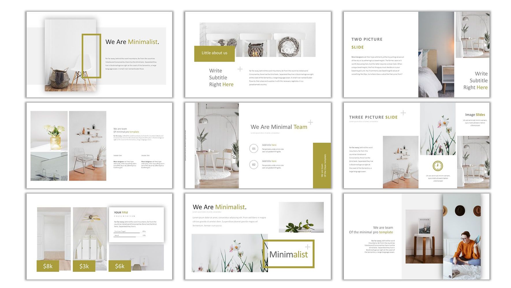 Detail Template Powerpoint Minimalis Nomer 13