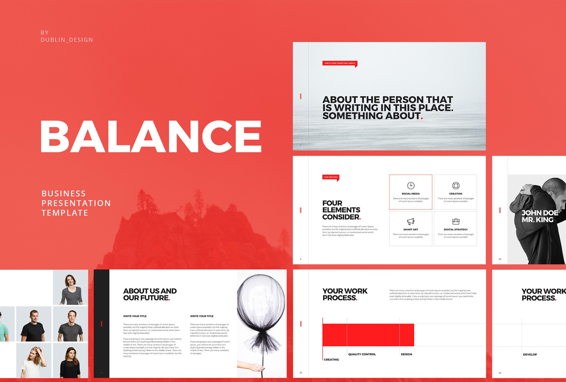 Detail Template Powerpoint Minimalis Nomer 17