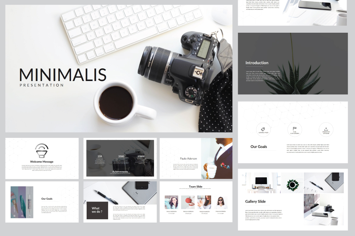 Detail Template Powerpoint Minimalis Nomer 3