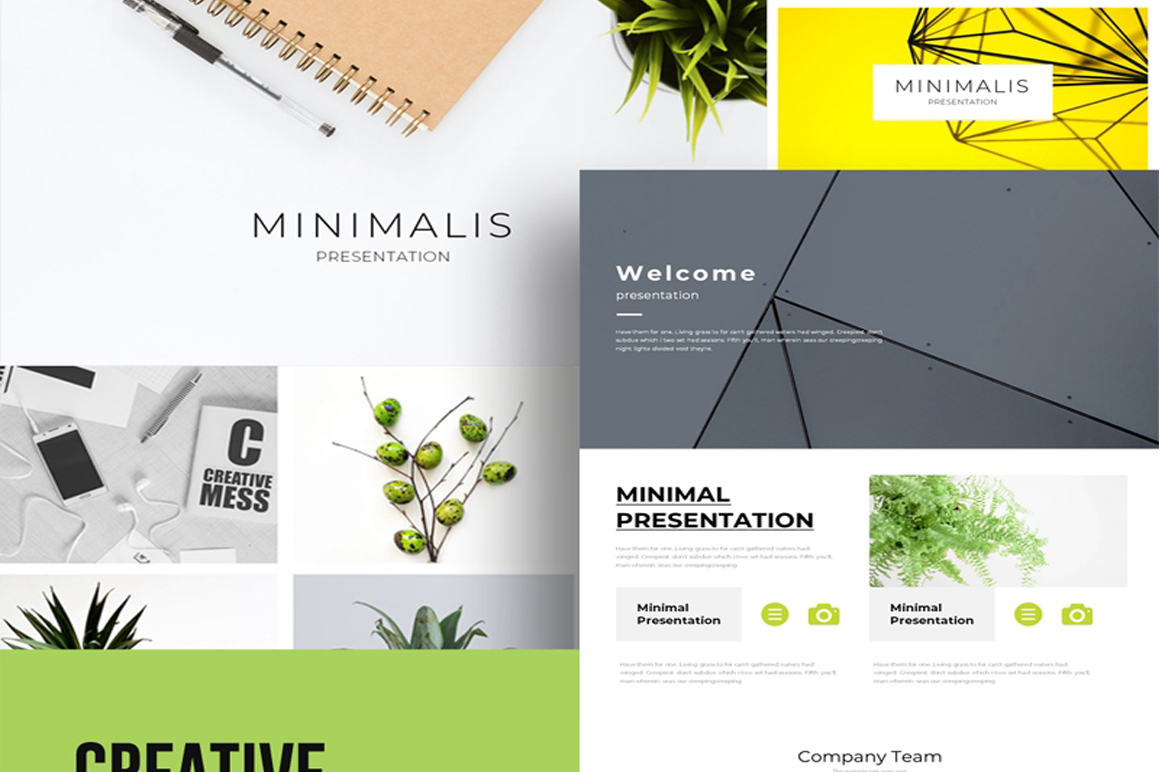 Detail Template Powerpoint Minimalis Nomer 23
