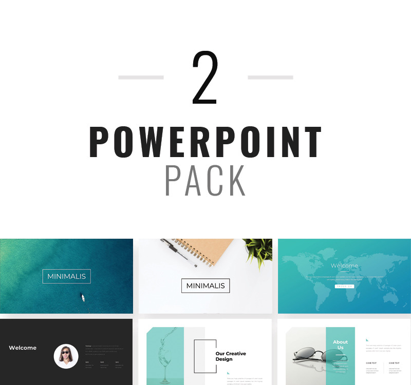 Detail Template Powerpoint Minimalis Nomer 27