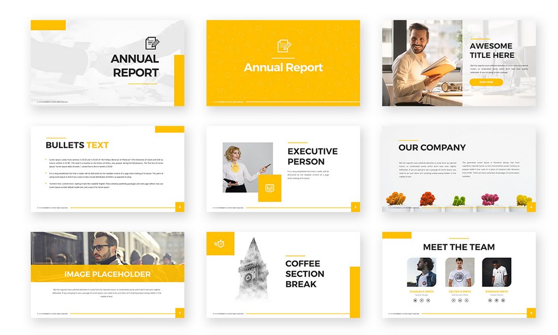 Detail Template Powerpoint Minimalis Nomer 5