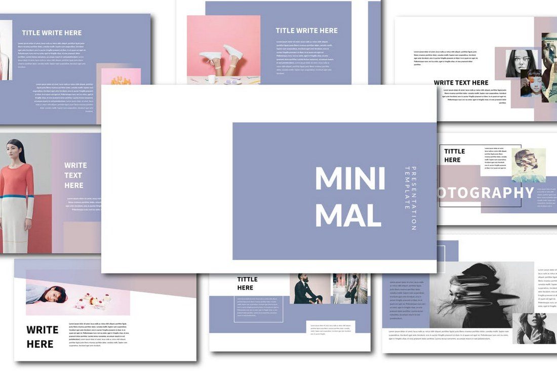 Detail Template Powerpoint Minimalis Nomer 6