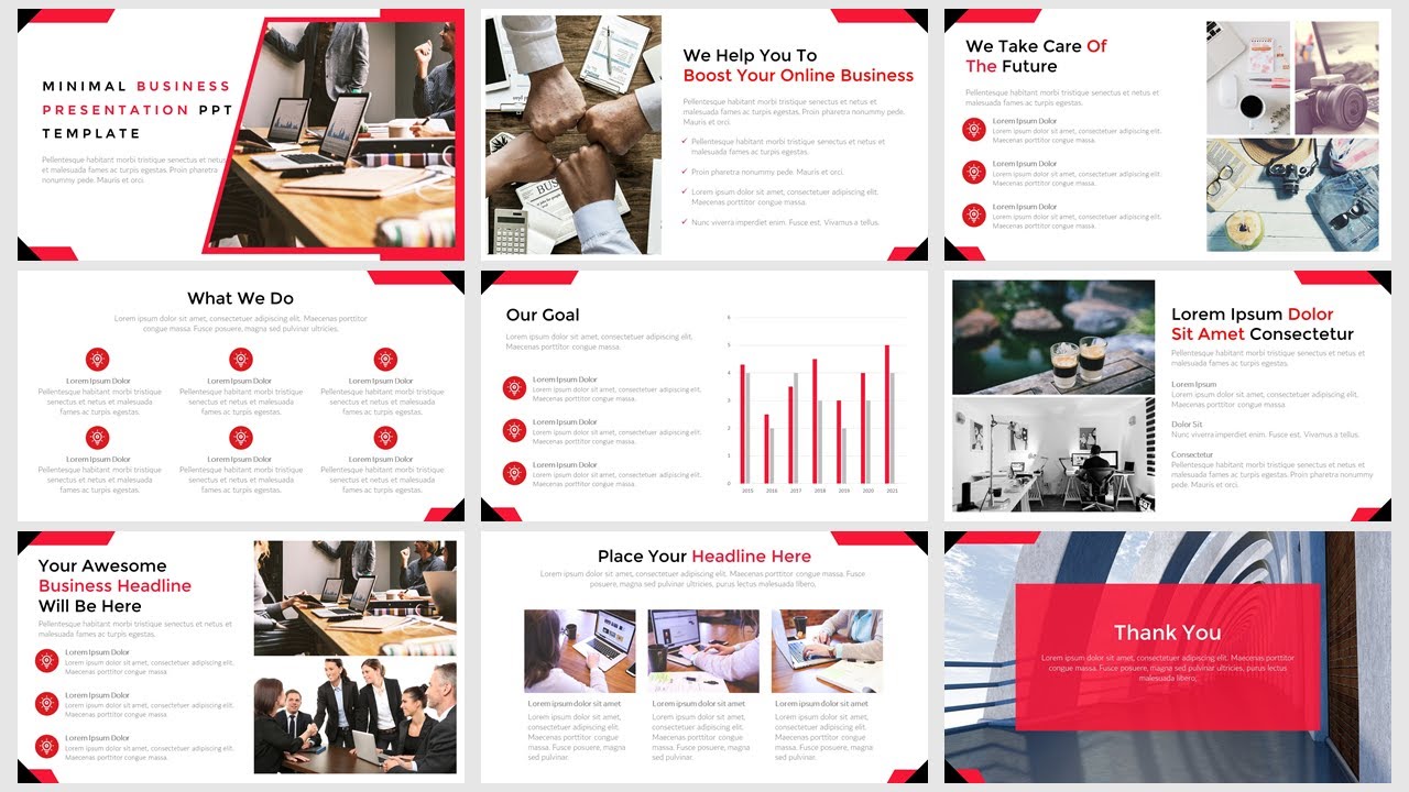 Detail Template Powerpoint Minimalis Nomer 47