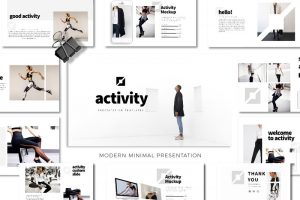 Detail Template Powerpoint Minimalis Nomer 49