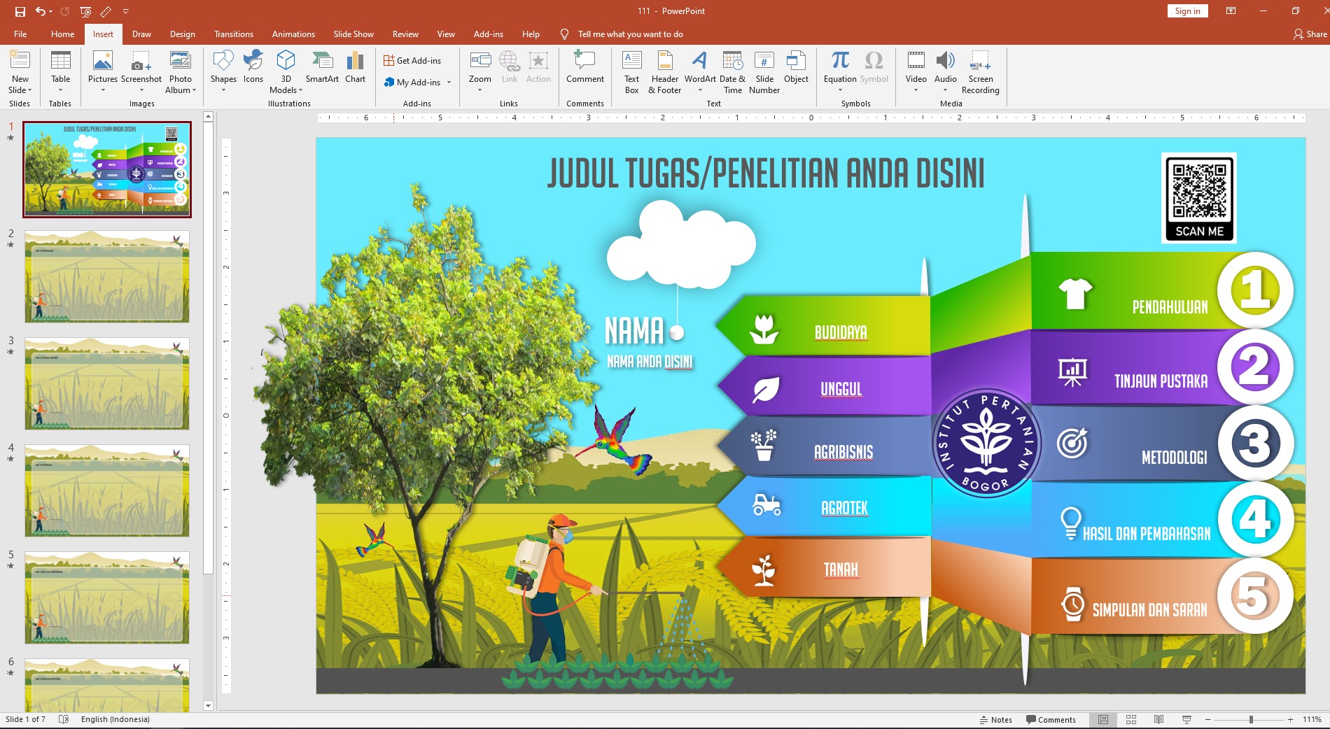 Detail Template Powerpoint Pertanian Nomer 10