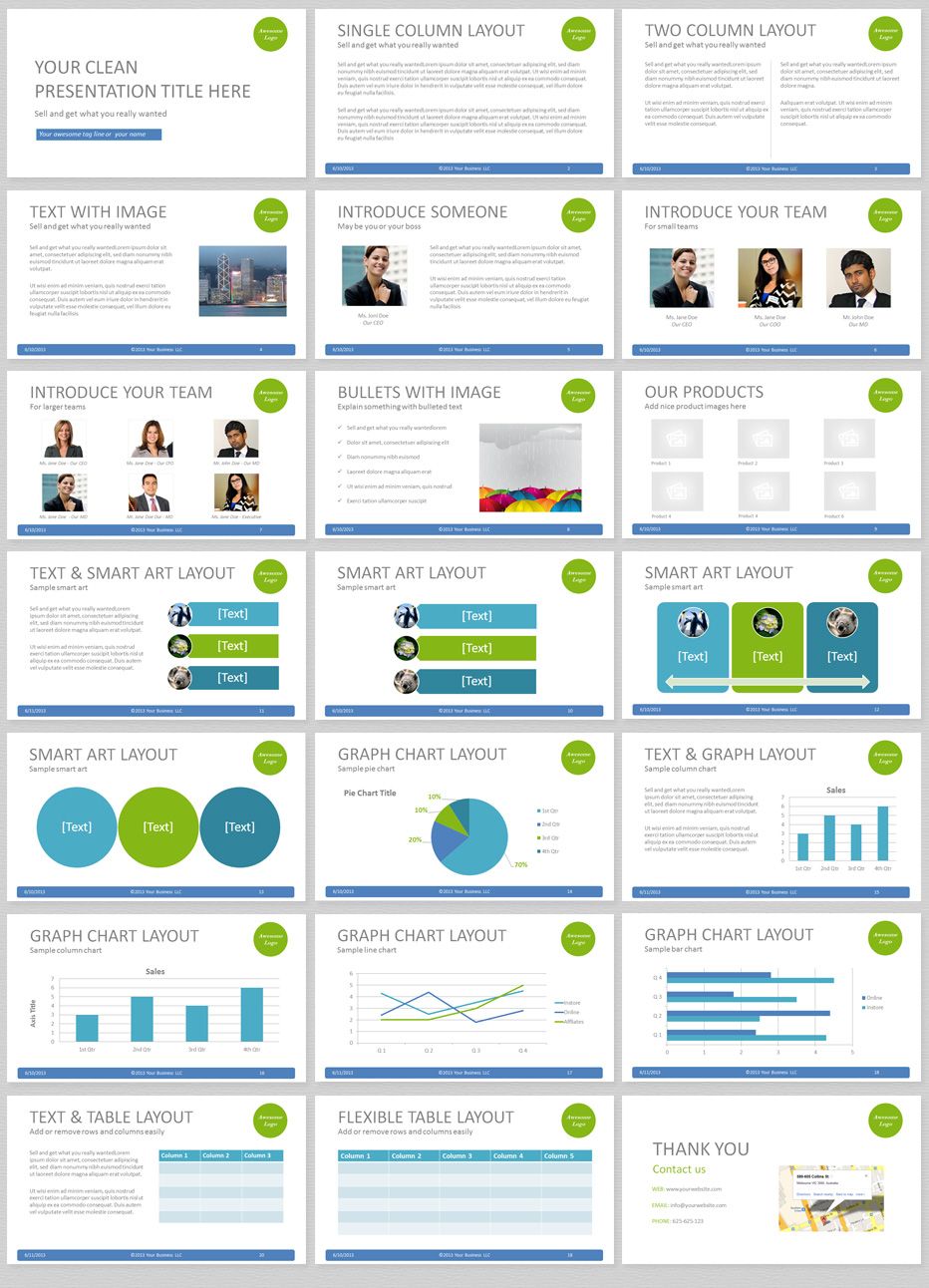 Detail Template Powerpoint Simple Elegant Nomer 19