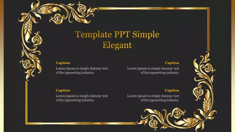 Detail Template Powerpoint Simple Elegant Nomer 40