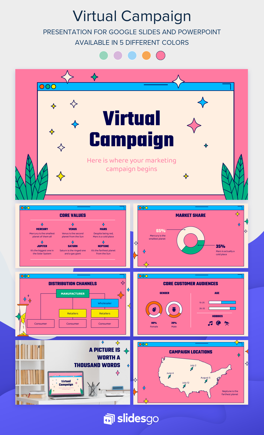 Detail Template Ppt Aesthetic Google Drive Nomer 32