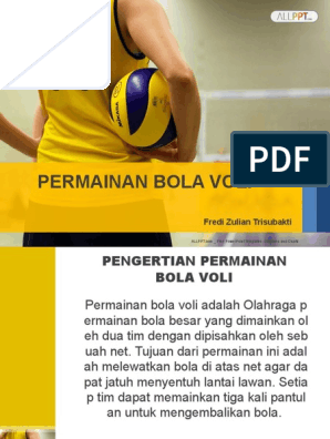 Detail Template Ppt Bola Voli Nomer 45