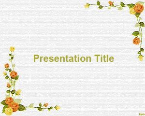 Template Ppt Bunga - KibrisPDR