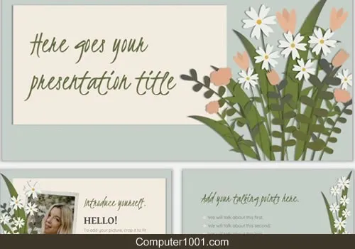 Detail Template Ppt Bunga Nomer 8