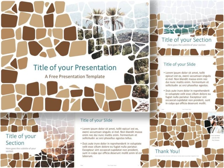Detail Template Ppt Coklat Nomer 45
