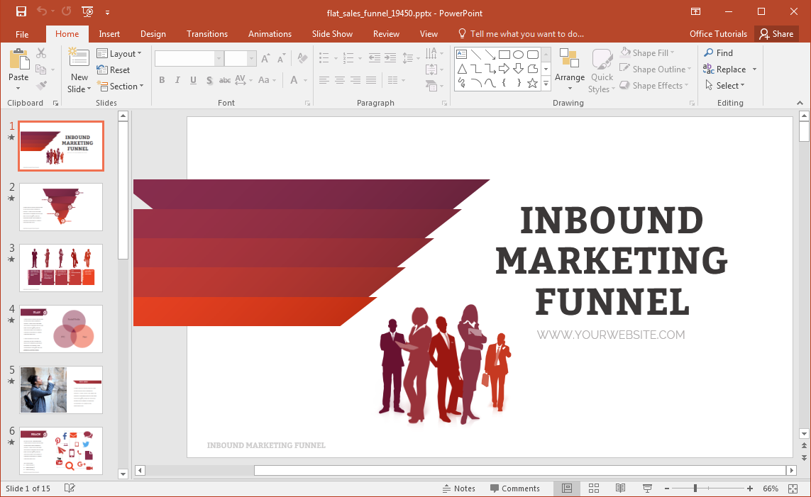 Detail Template Ppt Flat Nomer 24