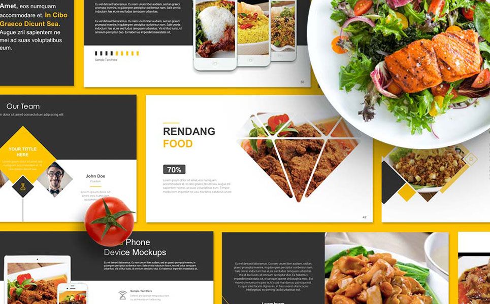 Detail Template Ppt Food Nomer 15