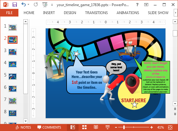 Detail Template Ppt Game Nomer 9