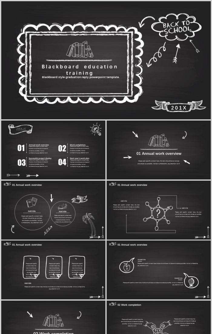 Detail Template Ppt Hitam Nomer 14