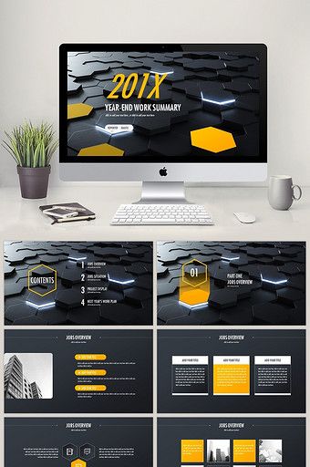 Detail Template Ppt Hitam Nomer 37