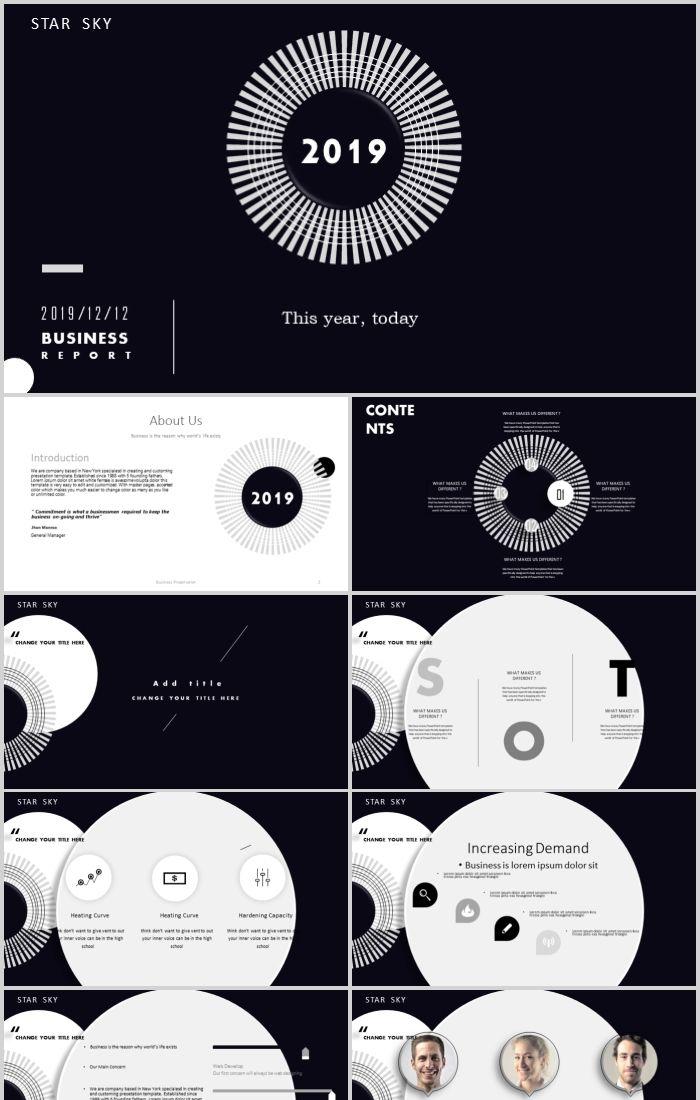 Detail Template Ppt Hitam Nomer 40