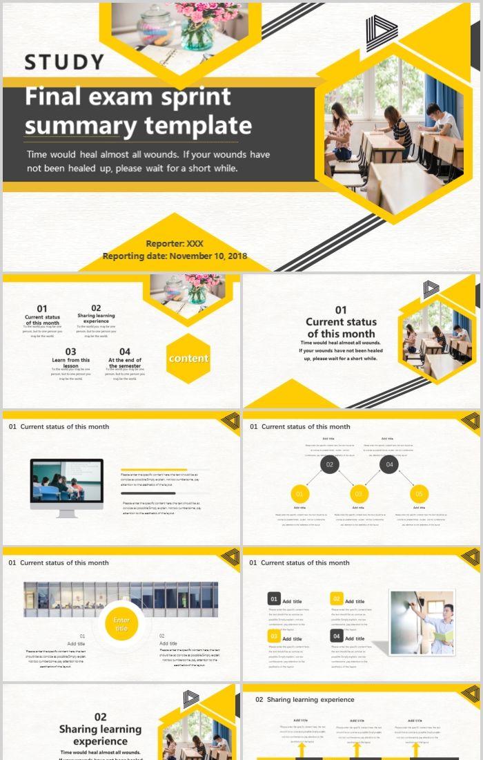 Detail Template Ppt Kuning Nomer 15