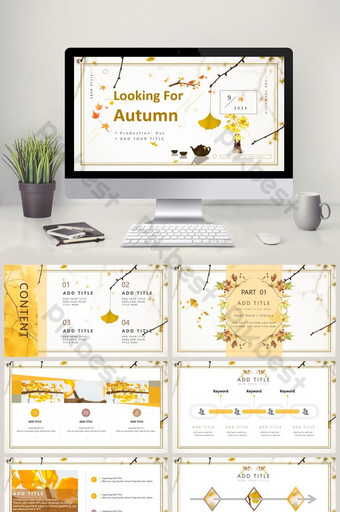 Detail Template Ppt Kuning Nomer 32