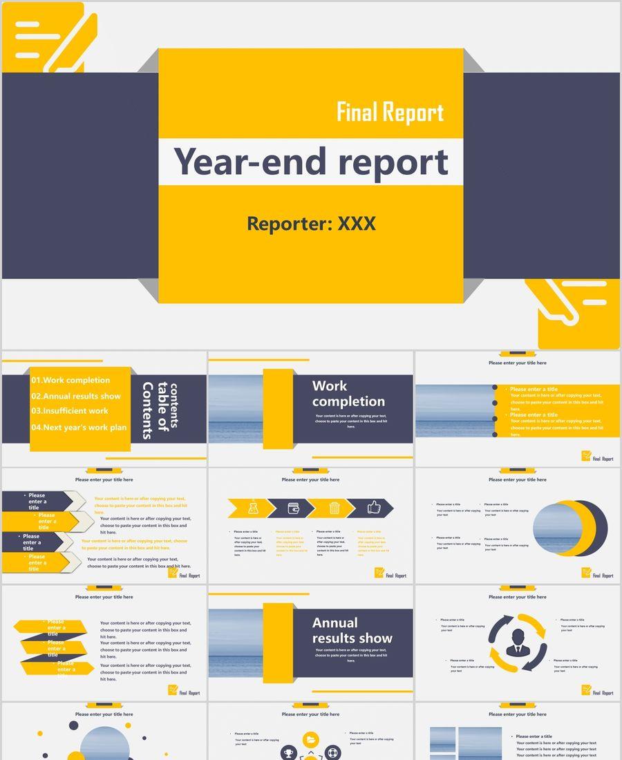 Detail Template Ppt Kuning Nomer 38