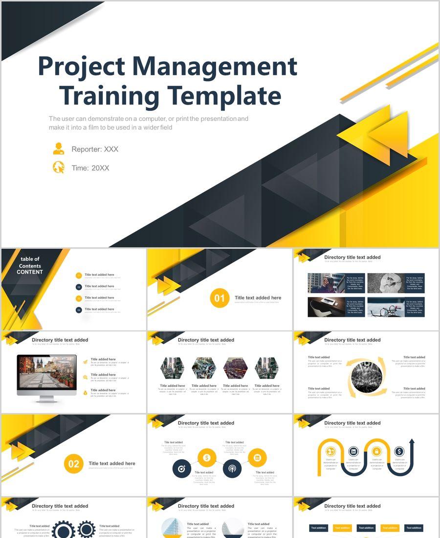 Detail Template Ppt Kuning Nomer 39