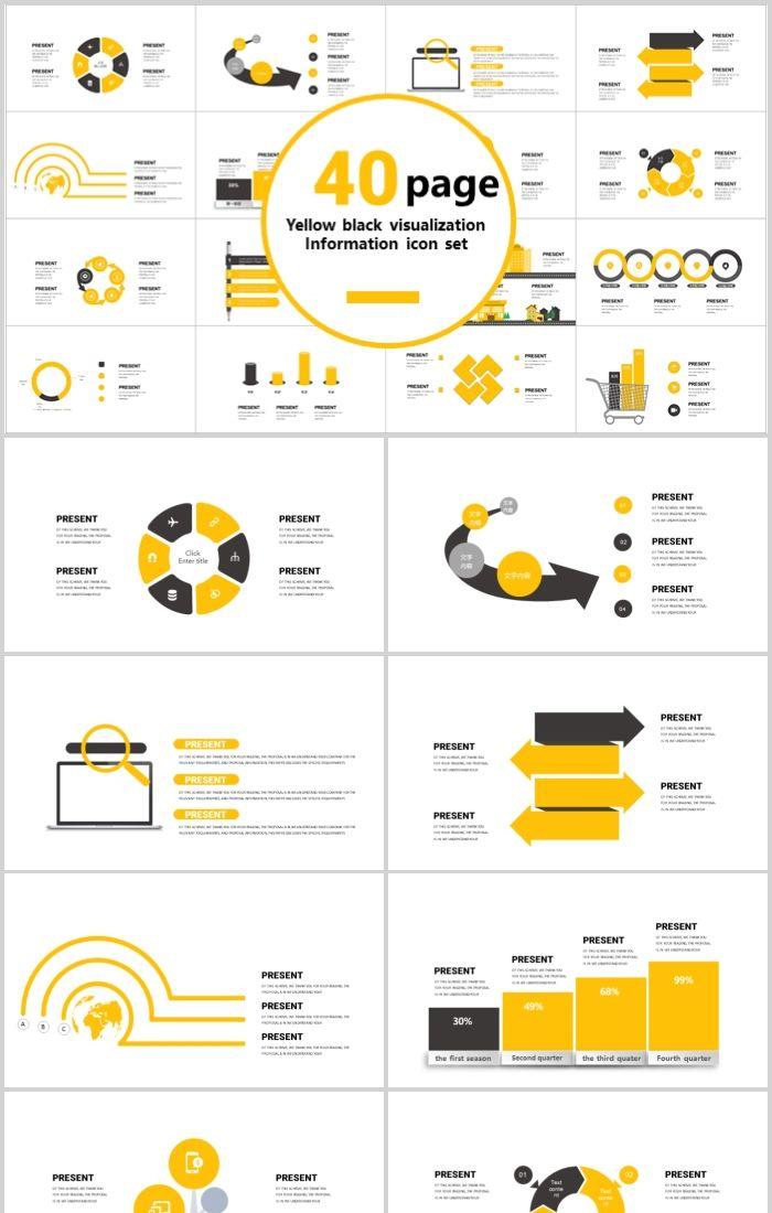 Detail Template Ppt Kuning Nomer 47