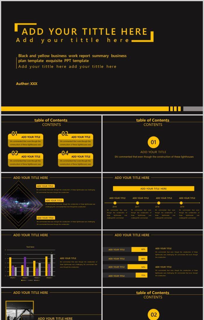 Detail Template Ppt Kuning Nomer 53
