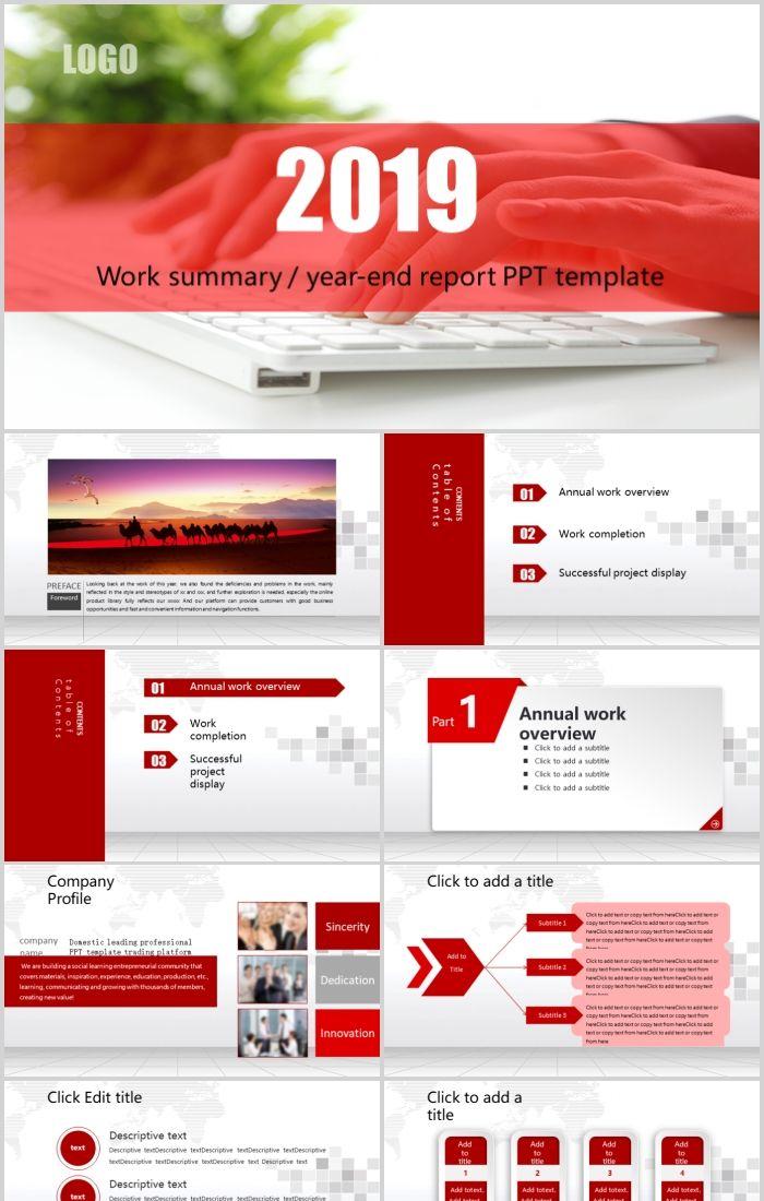 Detail Template Ppt Merah Nomer 15