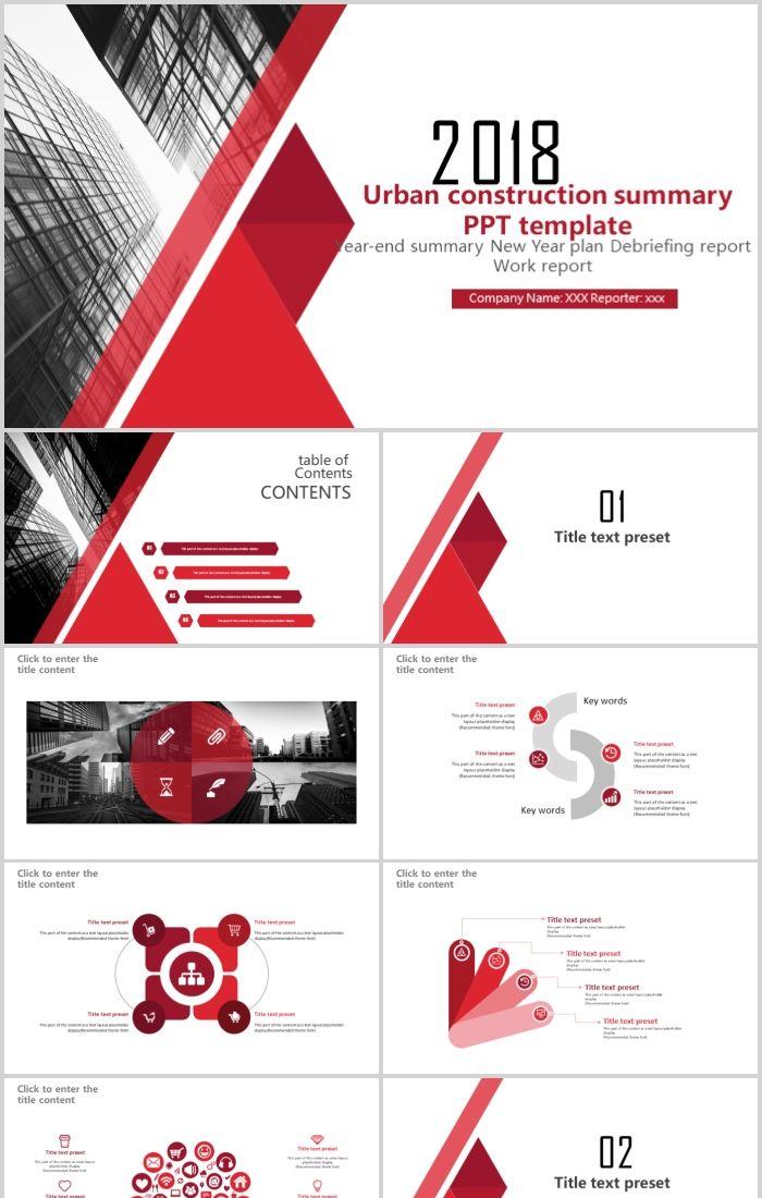 Detail Template Ppt Merah Nomer 9