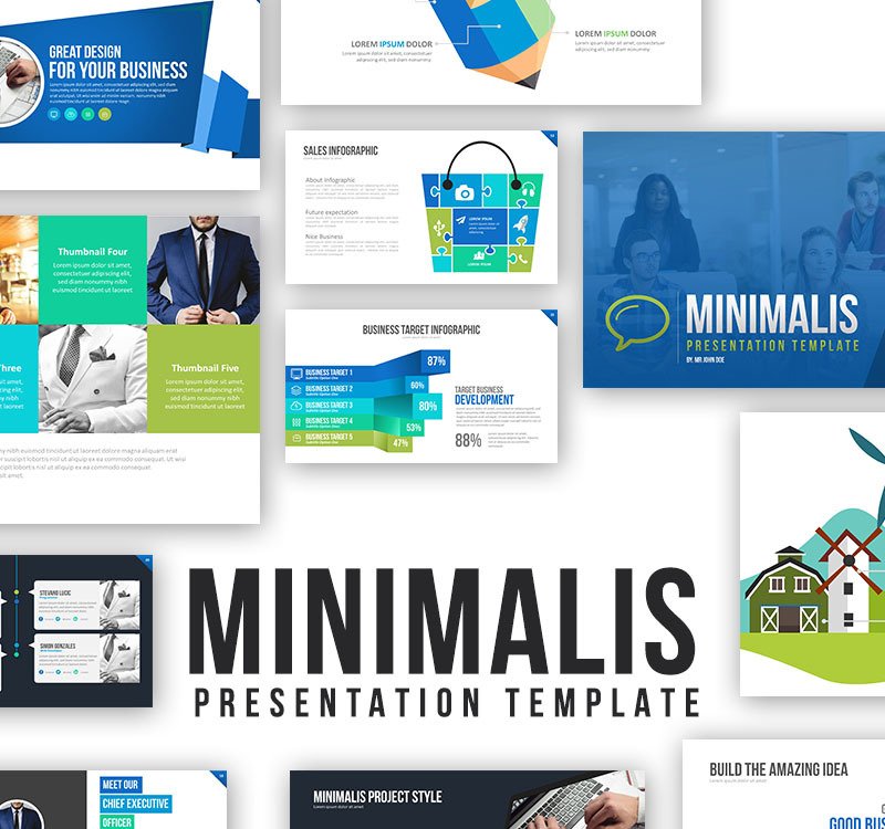 Detail Template Ppt Minimalis Nomer 25