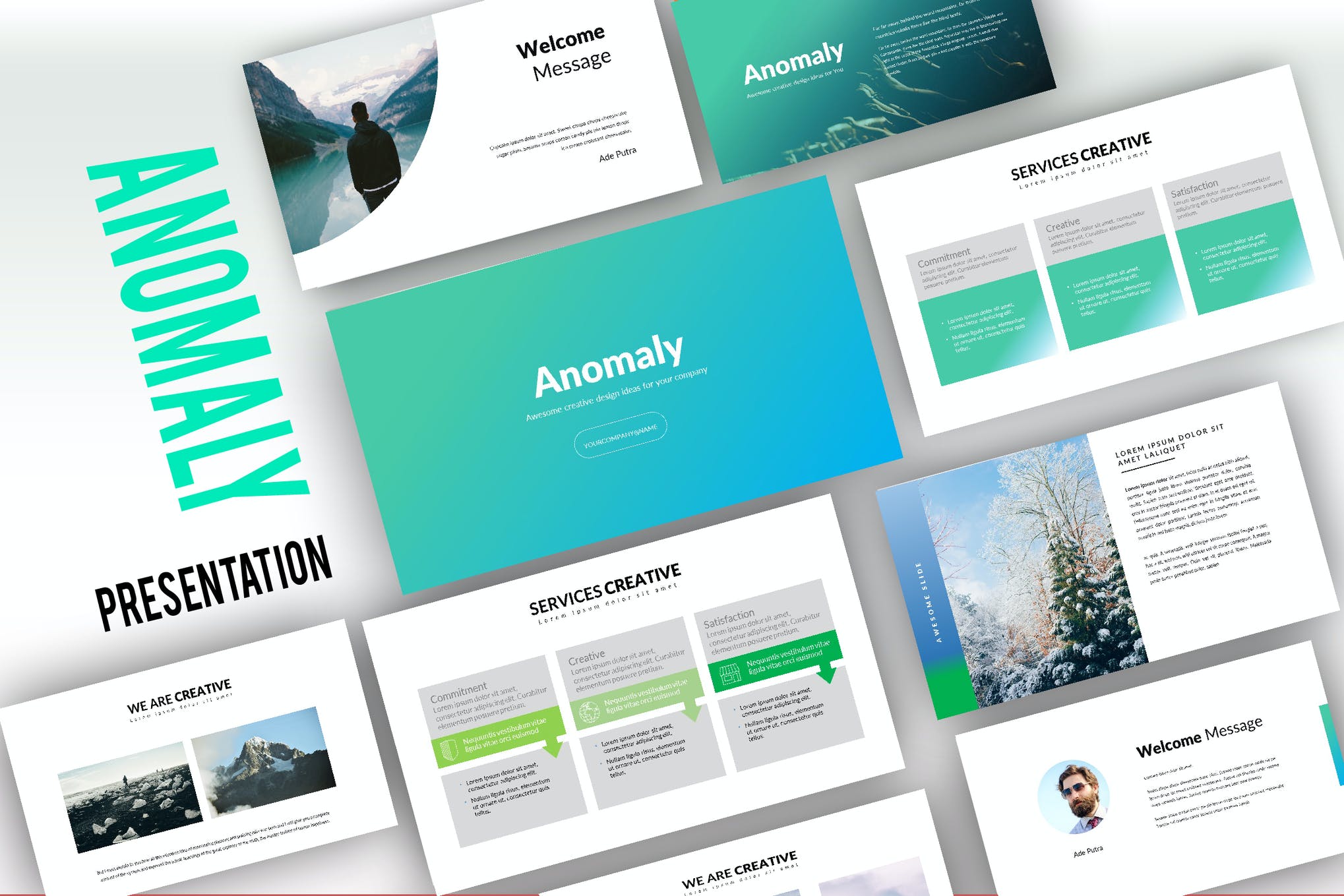 Detail Template Ppt Minimalis Nomer 29