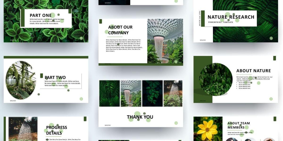 Detail Template Ppt Nature Nomer 48