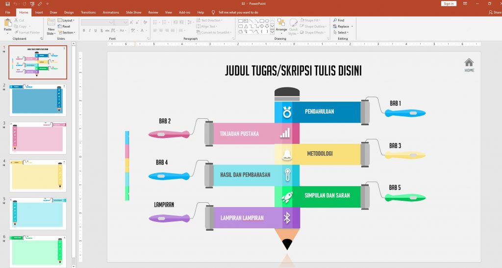 Detail Template Ppt Proposal Skripsi Nomer 54