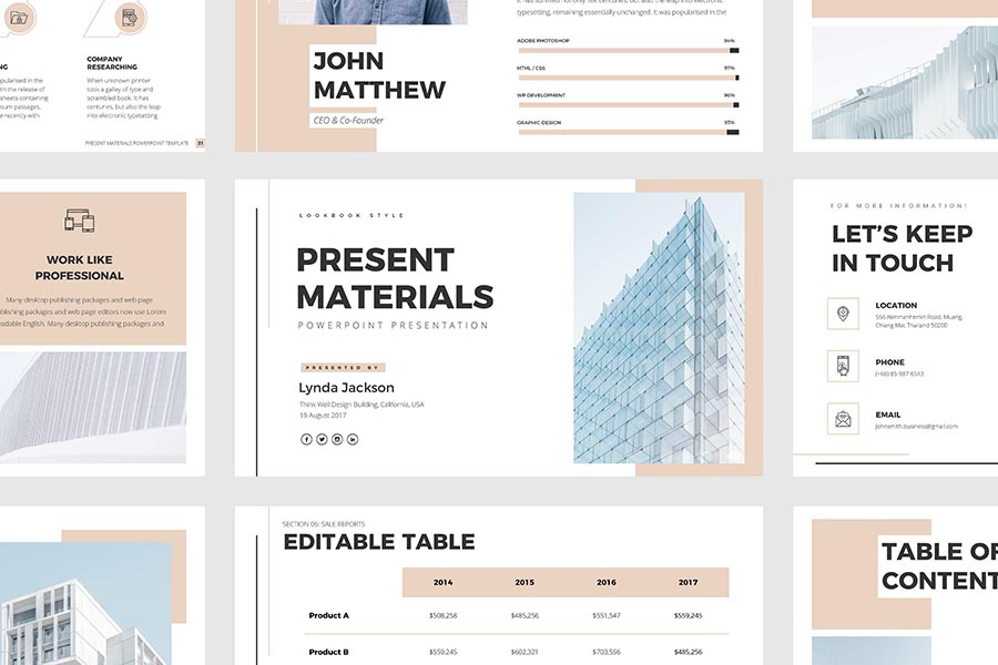 Detail Template Ppt Simple Keren Nomer 53