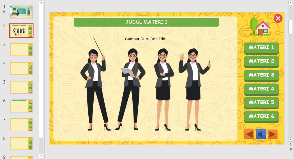 Detail Template Ppt Tema Pendidikan Nomer 40