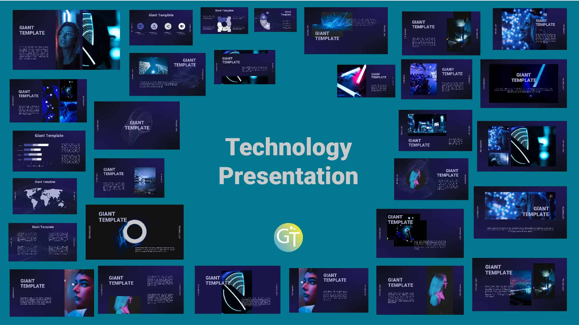 Detail Template Ppt Tema Teknologi Nomer 6